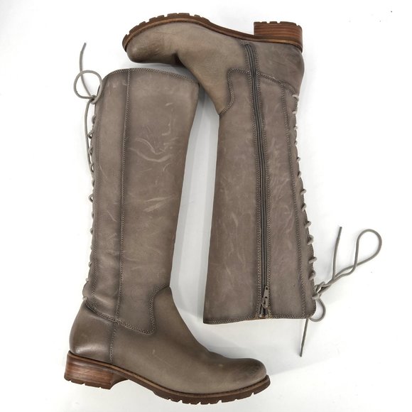 Sofft Women's Lace Up Boots - Taupe - Picture 2 of 11